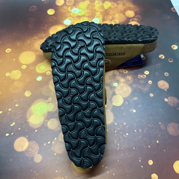 🎁Birkenstock Boston Soft Shoes Suede Sandals Clogs Mules  Black - Picture 4 of 4